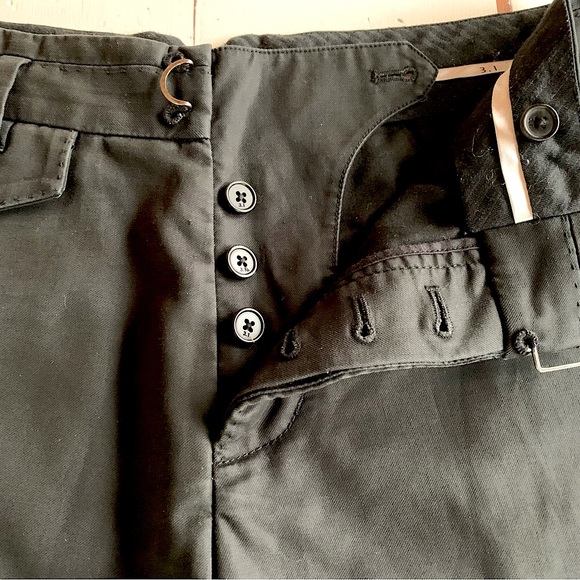 3.1 Phillip Lim Black Button Fly Walking Shorts With Pocket Detail - 28 - Picture 9 of 14